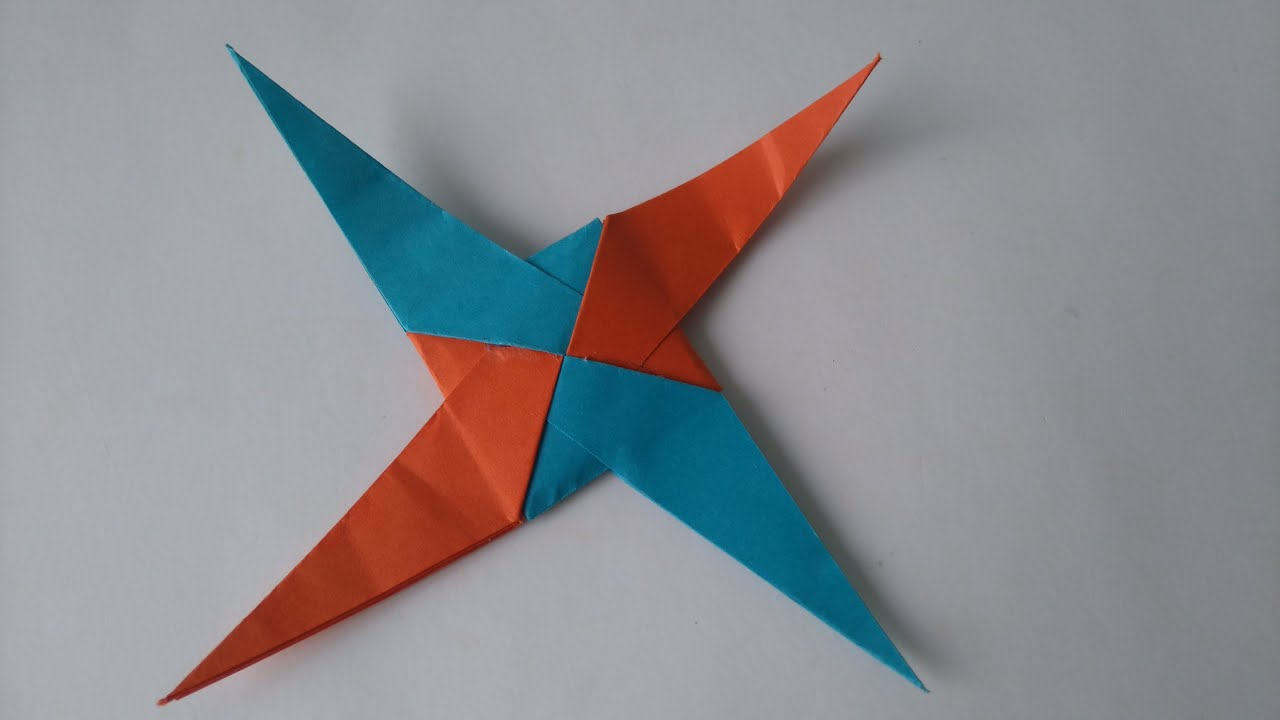 How To Make Cool Origami Toys Origami Toys How To Make An Origami 4 Pointed Star Blade Simple And Easy