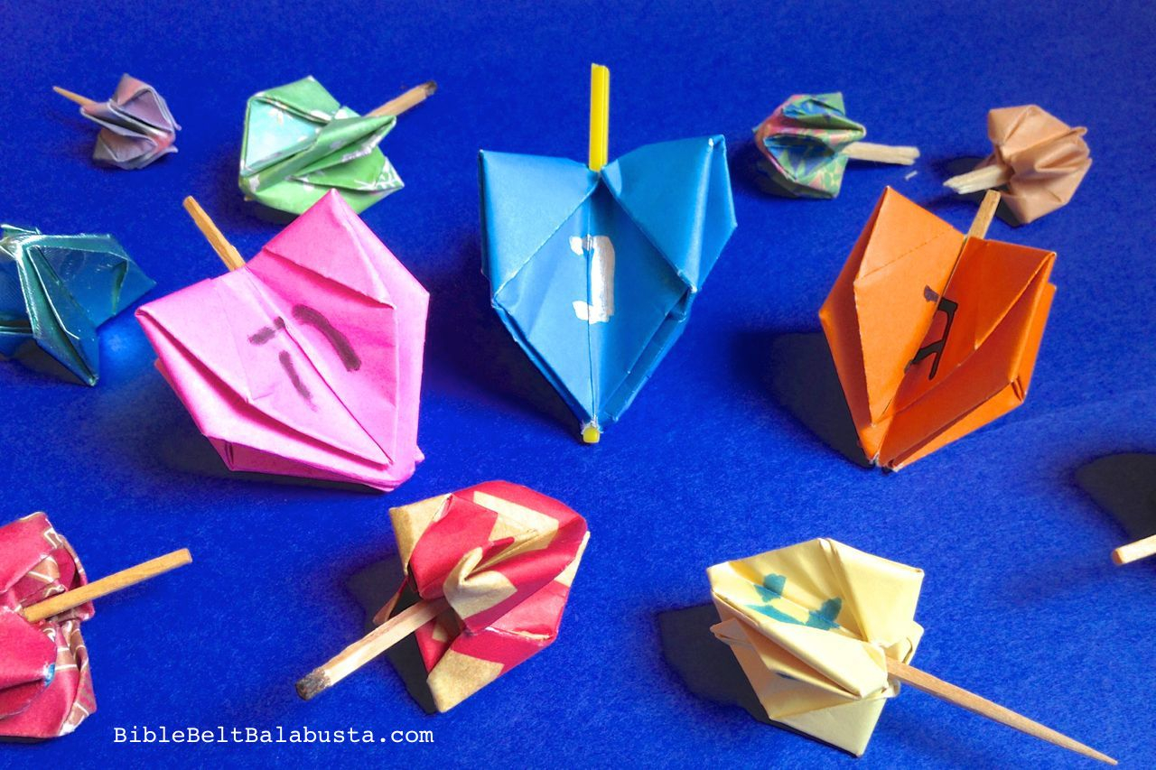 How To Make Cool Origami Toys Spinning Origami Dreidel Bible Belt Balabusta