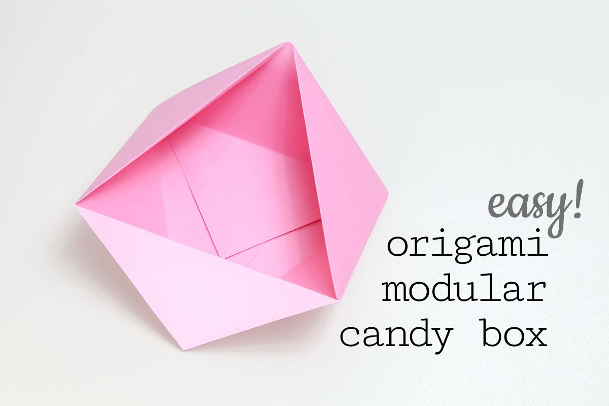 How To Make Easy Origami Box Easy Origami Candy Box Instructions