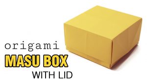 How To Make Easy Origami Box Easy Origami Masu Box Lid Tutorial Diy