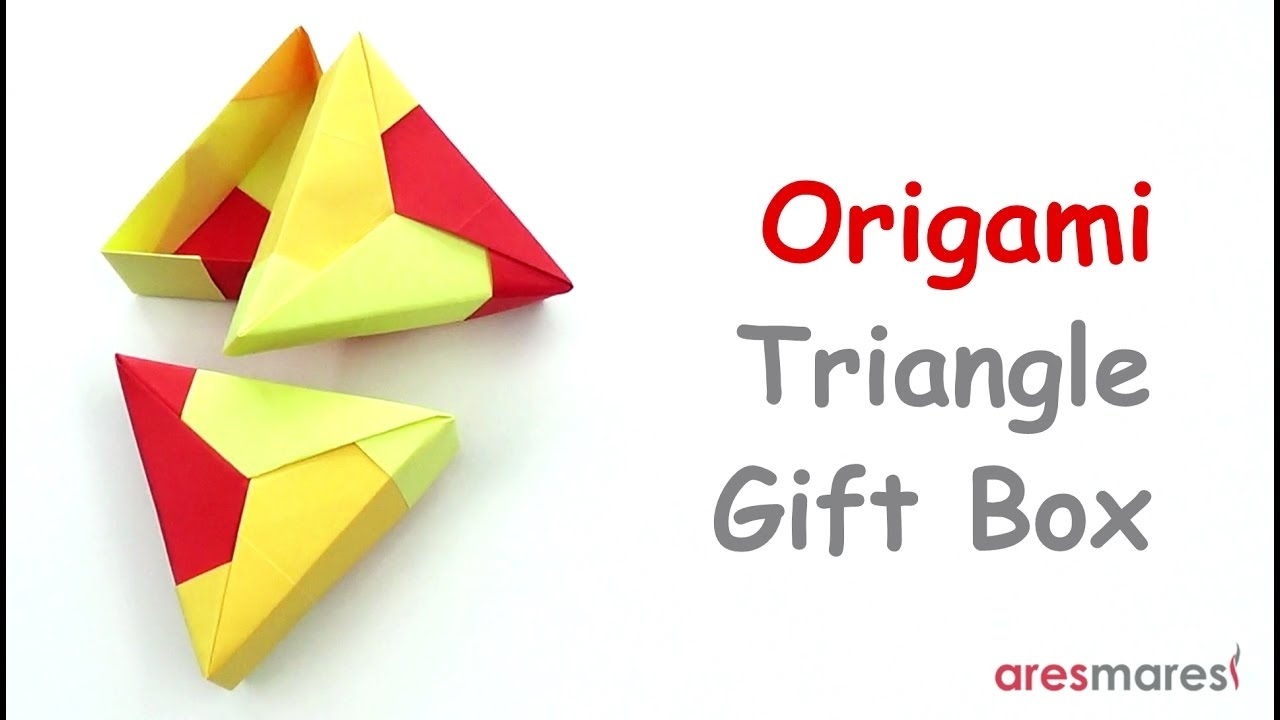 How To Make Easy Origami Box Make Origami Box Lid Instructions Unique Origami Triangle Gift Box