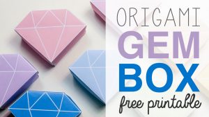 How To Make Easy Origami Box Origami Crystal Box Free Printable Tutorial Diy