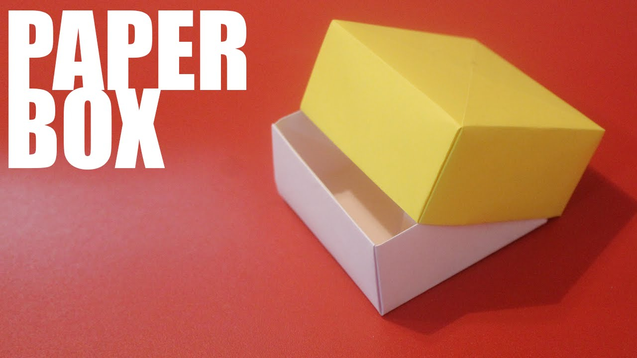 How To Make Easy Origami Box Origami Paper Box With Lid Tutorial
