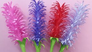 How To Make Easy Origami Flowers How To Make Lavender Paper Flower Easy Origami Flowers For Flowers