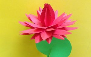How To Make Easy Origami Flowers How To Make Water Lily Paper Flower Easy Origami Flowers For