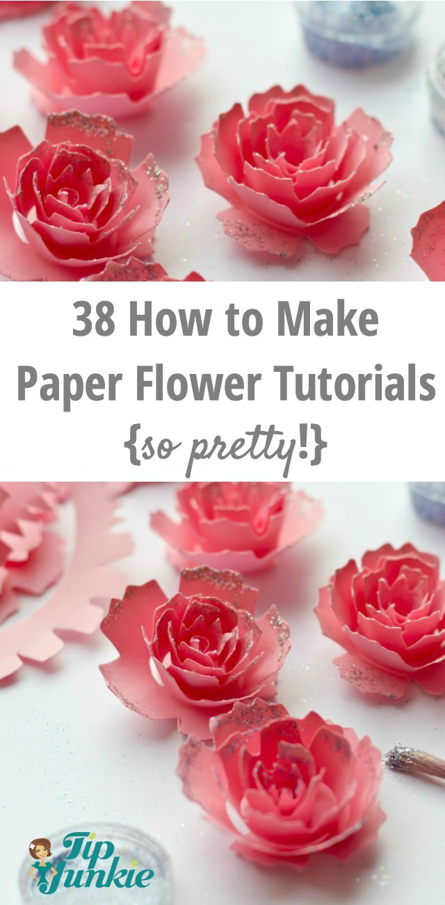 How To Make Flower Paper Origami 38 How To Make Paper Flower Tutorials So Pretty Tip Junkie