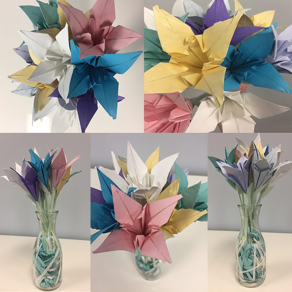How To Make Flower Paper Origami How To Make Paper Origami Easter Lilies Jam Paper