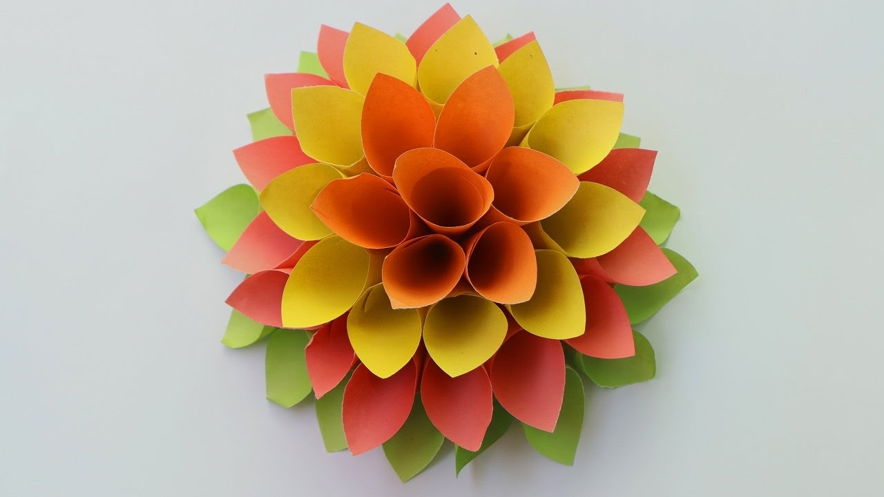 How To Make Flower Paper Origami How To Make Paper Origami Flowers Paper Flowers For Beginners