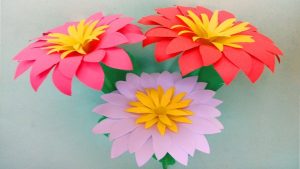 How To Make Flower Paper Origami Origami Paper Flower How To Make Flowers With Paper Diy Paper