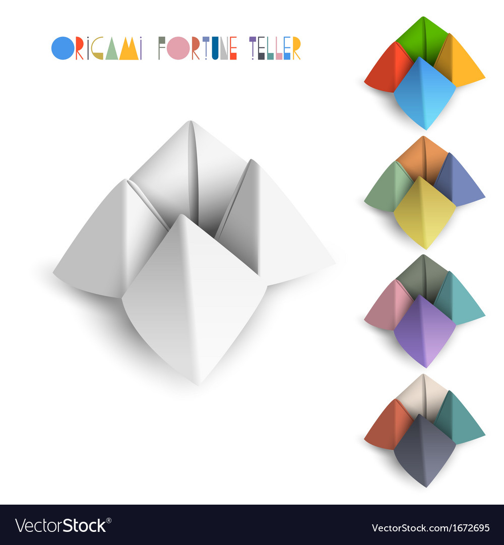 How To Make Fortune Teller Origami Colorful Origami Fortune Teller