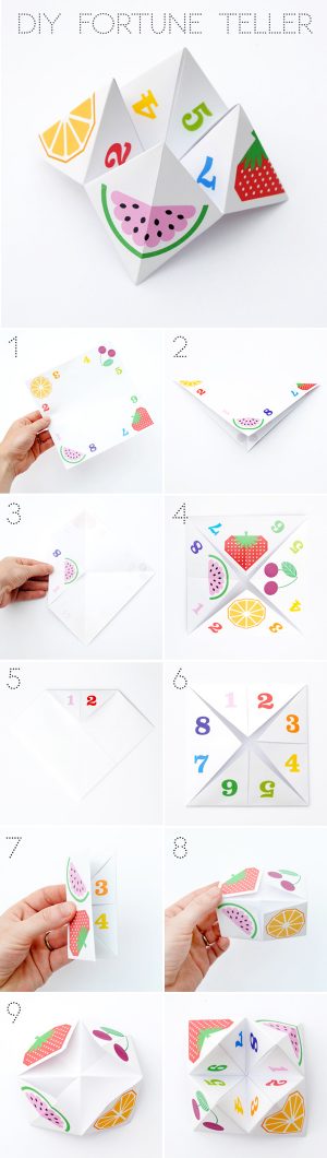 How To Make Fortune Teller Origami Diy Origami Fortune Teller Petit Small
