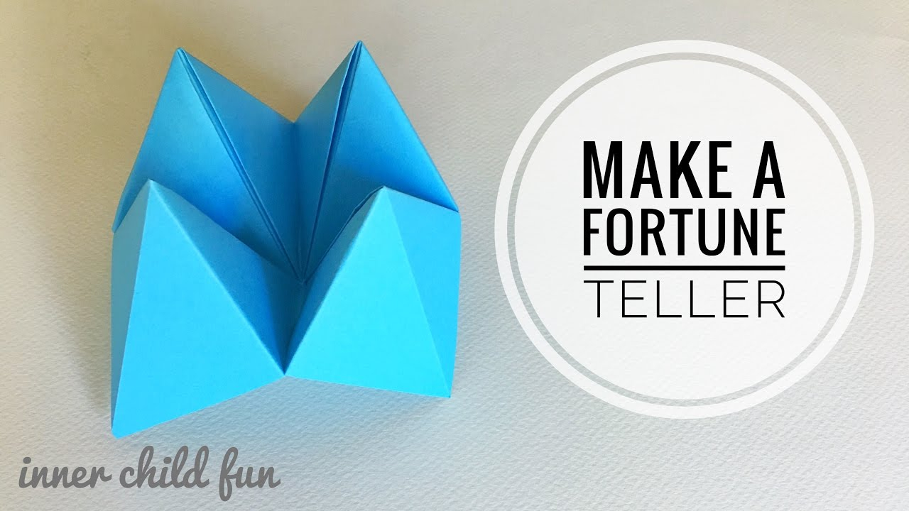 How To Make Fortune Teller Origami How To Make A Paper Fortune Teller