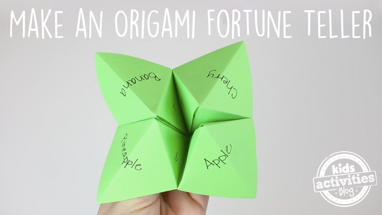 How To Make Fortune Teller Origami Make An Origami Fortune Teller