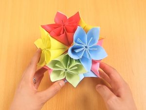 How To Make Origami Ball How To Make A Kusudama Ball 12 Steps With Pictures Wikihow