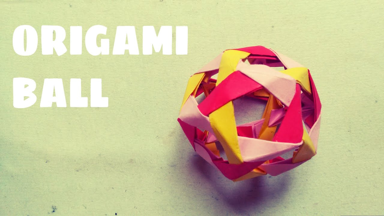 How To Make Origami Ball Origami Ball Tutorial Origami Easy