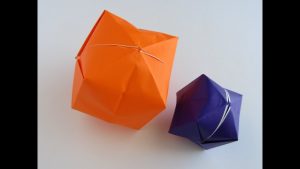 How To Make Origami Ball Origami Instructions Origami Water Balloon Origami Water Bomb