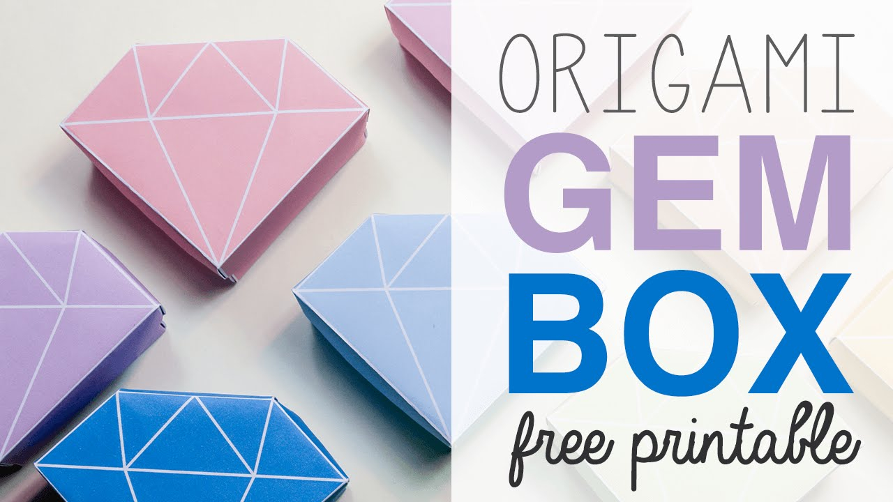 How To Make Origami Box Easy Origami Crystal Box Free Printable Tutorial Diy