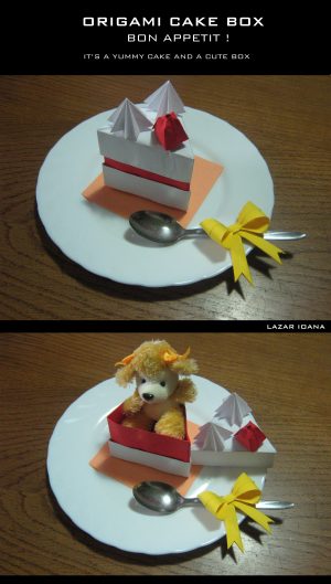 How To Make Origami Cake Origami Cake Box Learn 2 Origami Origami Paper Craft