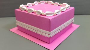 How To Make Origami Cake Origami Wedding Birthday Cake Display Gift Box