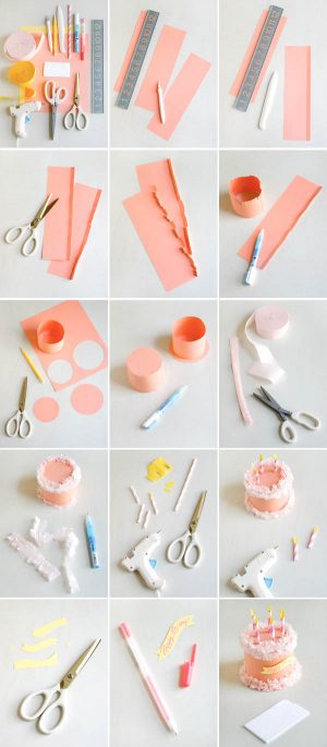 How To Make Origami Cake Paper Birthday Cake Box