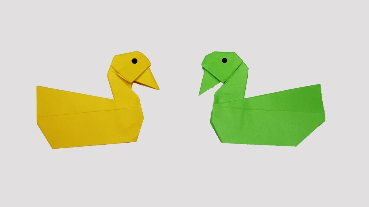 How To Make Origami Duck Origami Duck How To Make A Paper Duck
