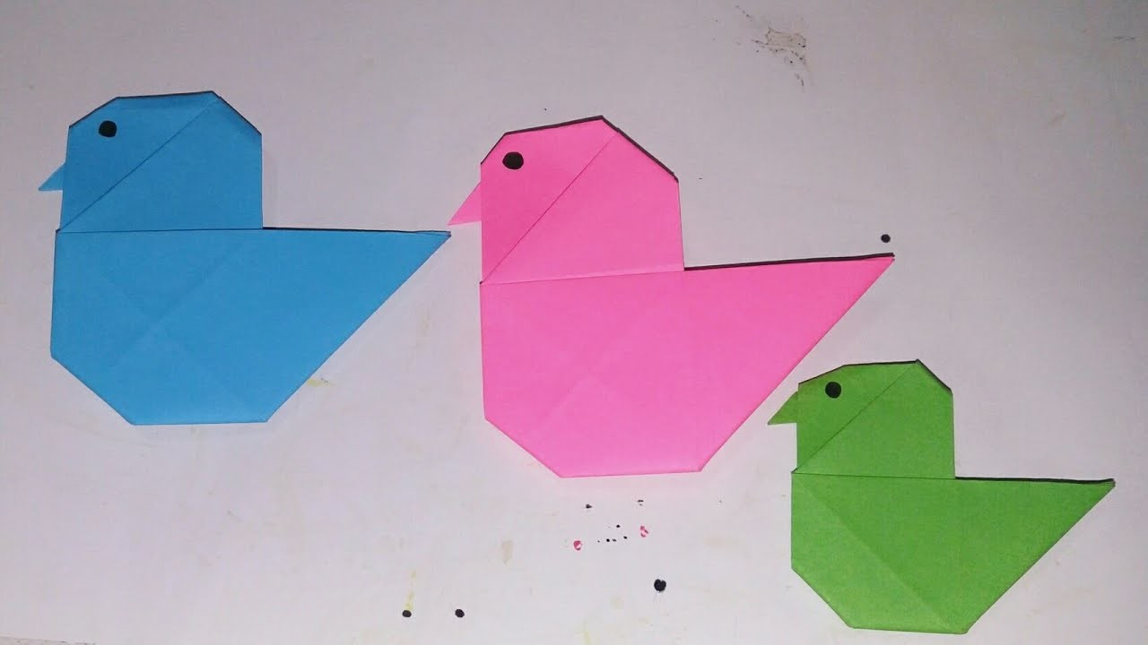 How To Make Origami Duck Paper Craft How To Make A Paper Duck Origami Duck Chenlys Crafty
