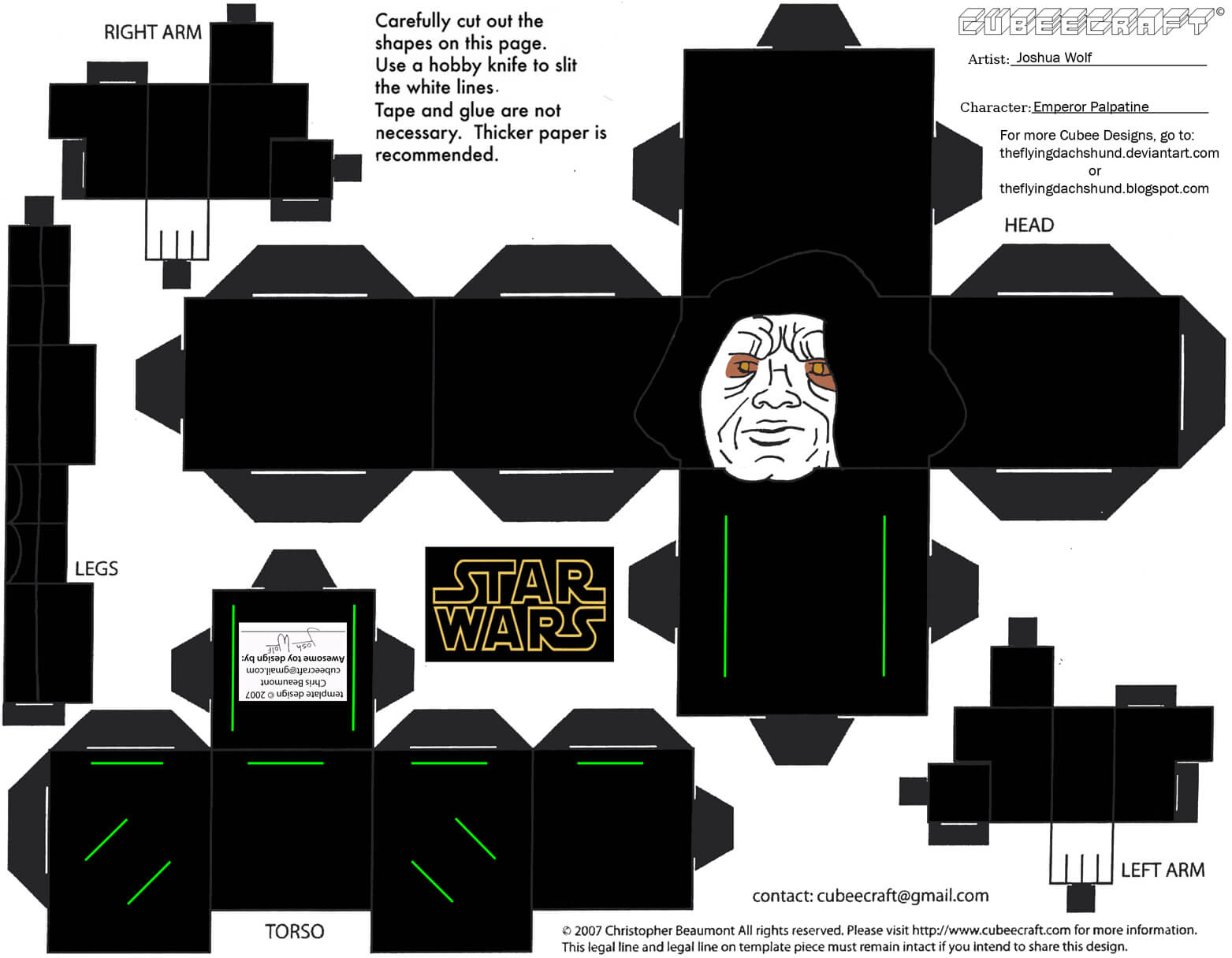 How To Make Origami Emperor Palpatine Emperor Palpatine Paper Toy Free Printable Papercraft Templates