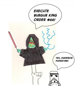 How To Make Origami Emperor Palpatine My Emperor Pickletine Darthcjdude