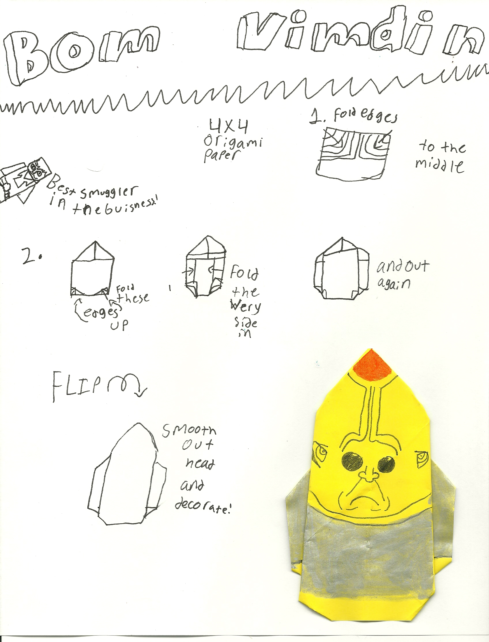 How To Make Origami Emperor Palpatine Origamiyoda Page 205