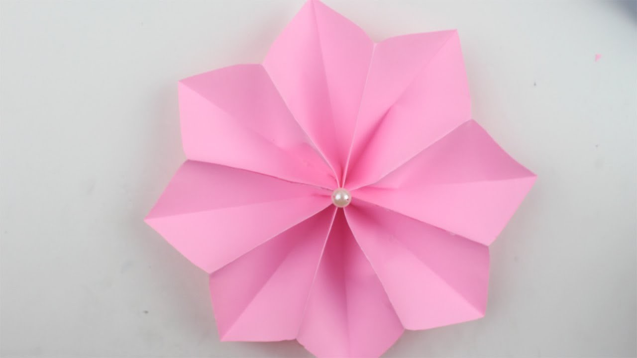 How To Make Origami Flower How To Make Origami Flower With Paper Origami Paper Flower Making