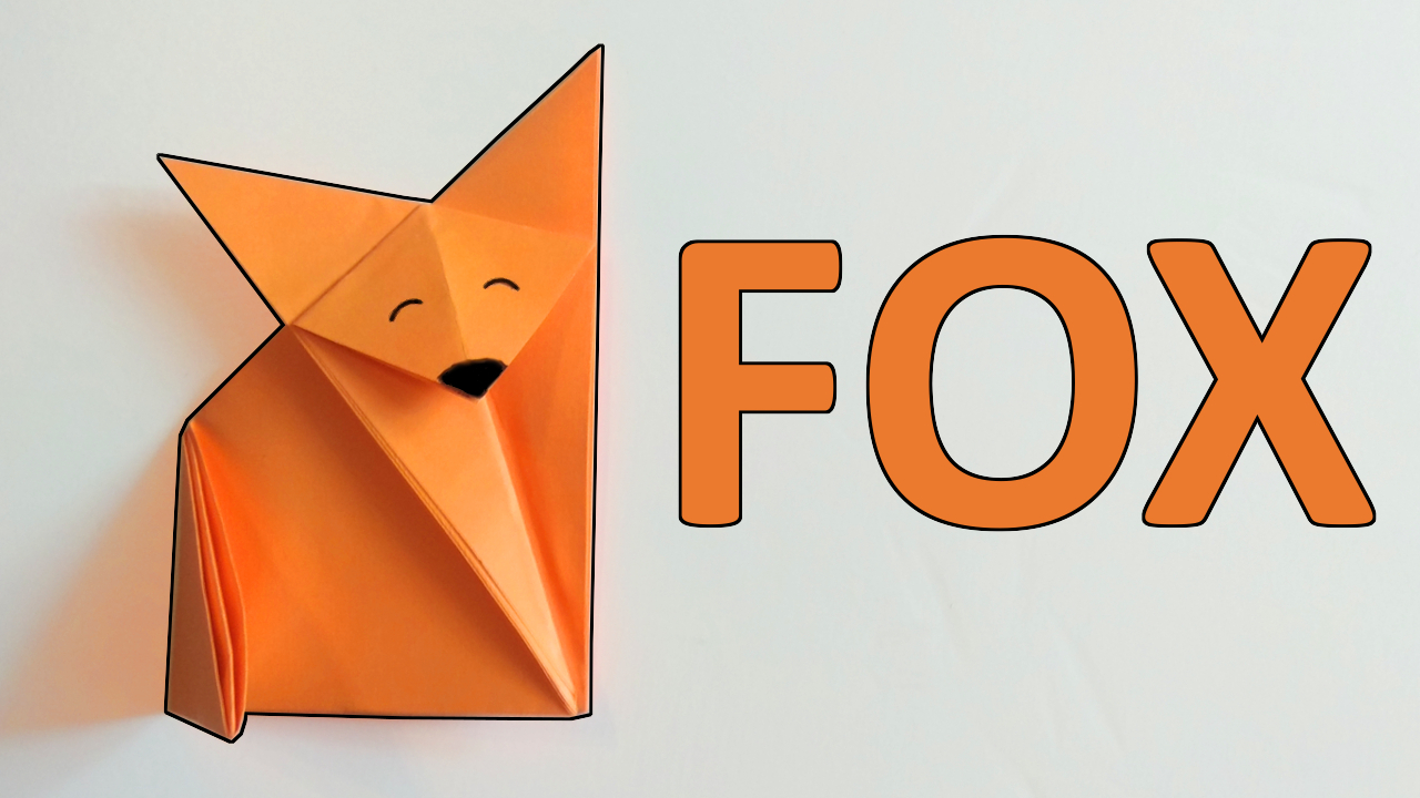 How To Make Origami Fox Diy Origami Fox Papercraft