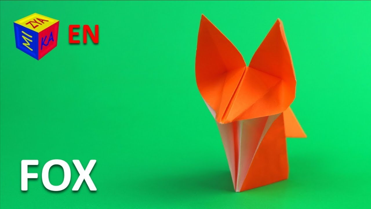 How To Make Origami Fox How Make An Origami Fox Paper Craft For Kids Educational Video For Children