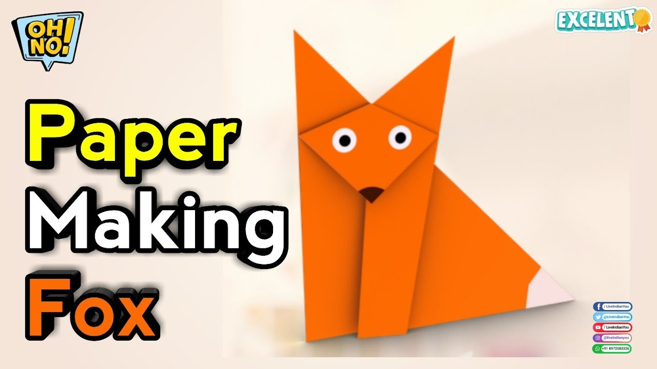 How To Make Origami Fox How To Make Paper Fox How To Make An Origami Fox Easy