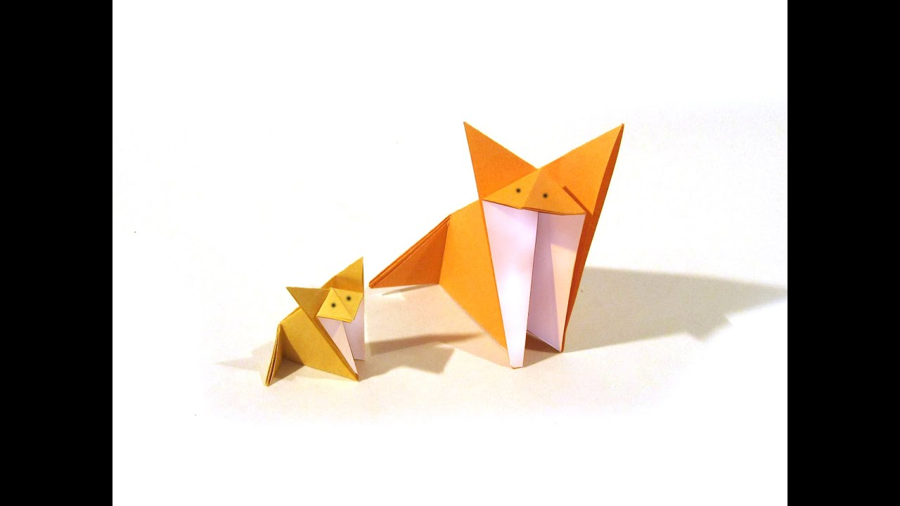 How To Make Origami Fox Origami Fox Easy Origami Tutorial How To Make An Origami Fox