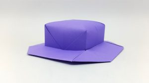 How To Make Origami Hat How To Make A Paper Hat Diy Origami Cap Making Simple Easy Tutorial Step Step Folds