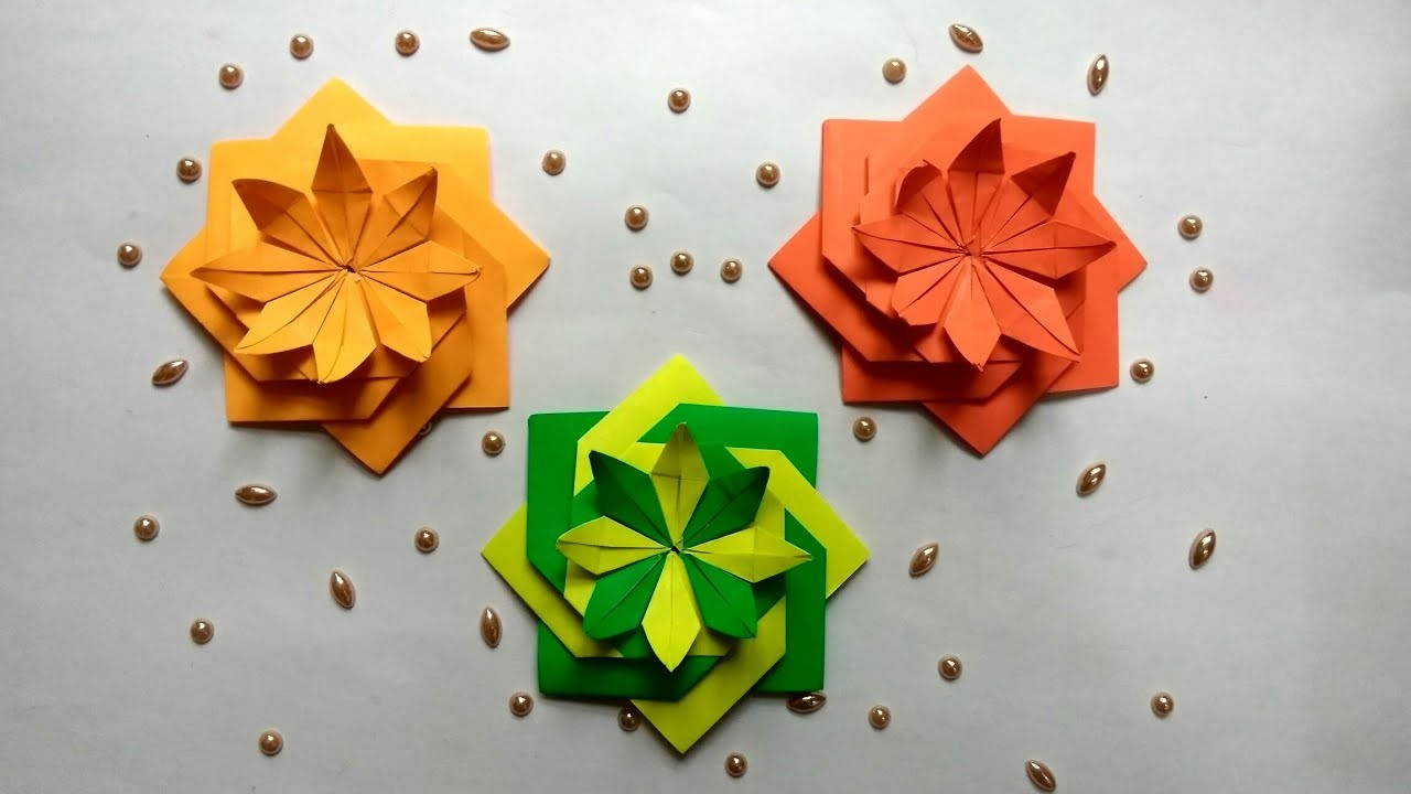 How To Make Origami Lotus Flower Video Easy Origami Lotus Flower Tutorial Instructions Diy