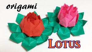 How To Make Origami Lotus Flower Video Origami Lotus Flower Tutorial How To Make A Paper Lotus Water Lily Easy But Cool