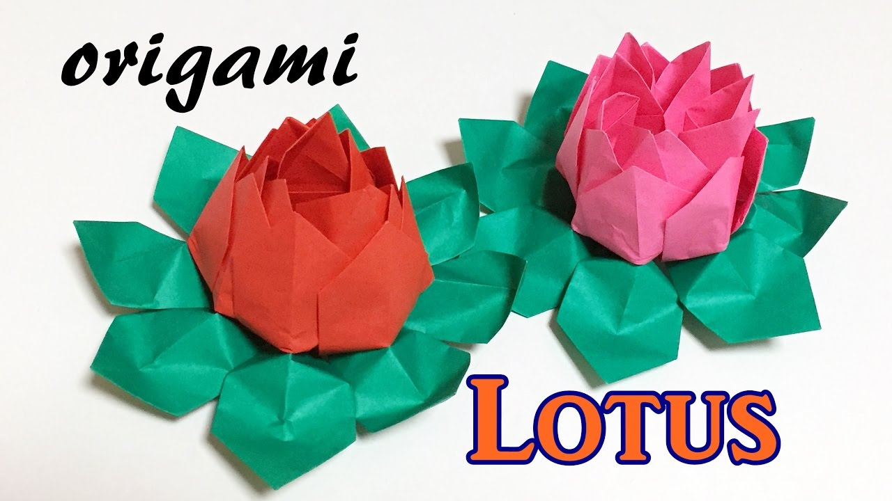 How To Make Origami Lotus Flower Video Origami Lotus Flower Tutorial How To Make A Paper Lotus Water Lily Easy But Cool