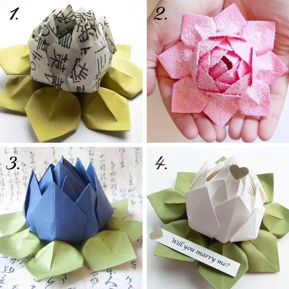 How To Make Origami Lotus Flower Video Origami Lotus Flower Video Tutorial