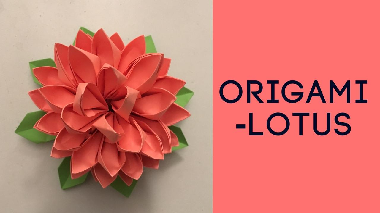 How To Make Origami Lotus Flower Video Origami Lotus Tutorial Check The Link In Comments For Video