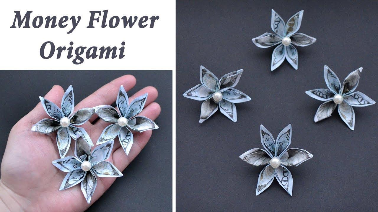 How To Make Origami Money Lei Easy Money Double Flower Lei Idea For Graduation Origami Dollar Tutorial Diy Nprokuda