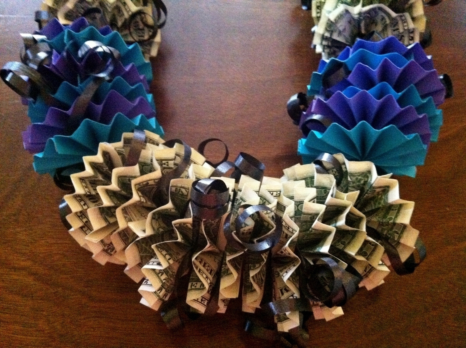 How To Make Origami Money Lei Money Lei How To Make A Recycled Necklace Papercraft On Cut Out