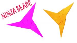 How To Make Origami Ninja Star Triple Blade Ninja Easy Origami How To Make A Paper Ninja Star Three Point Ninja Star For Kids