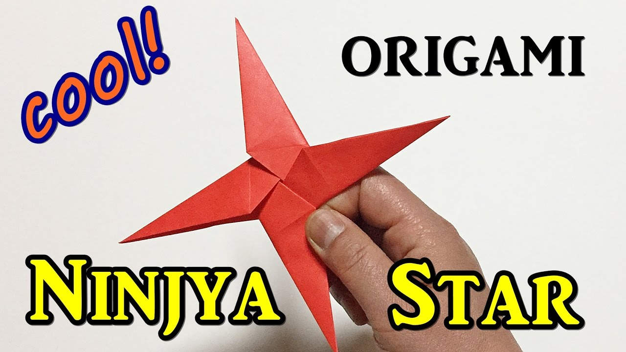 How To Make Origami Ninja Weapons Cool Origami Ninja Star How To Make A Paper Four Pointed Syuriken Origami Ninja Weapons Tutorial