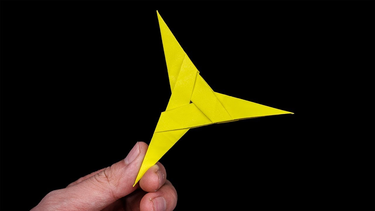 How To Make Origami Ninja Weapons How To Make Origami Ninja Star 03 Point Easy Origami For Kids