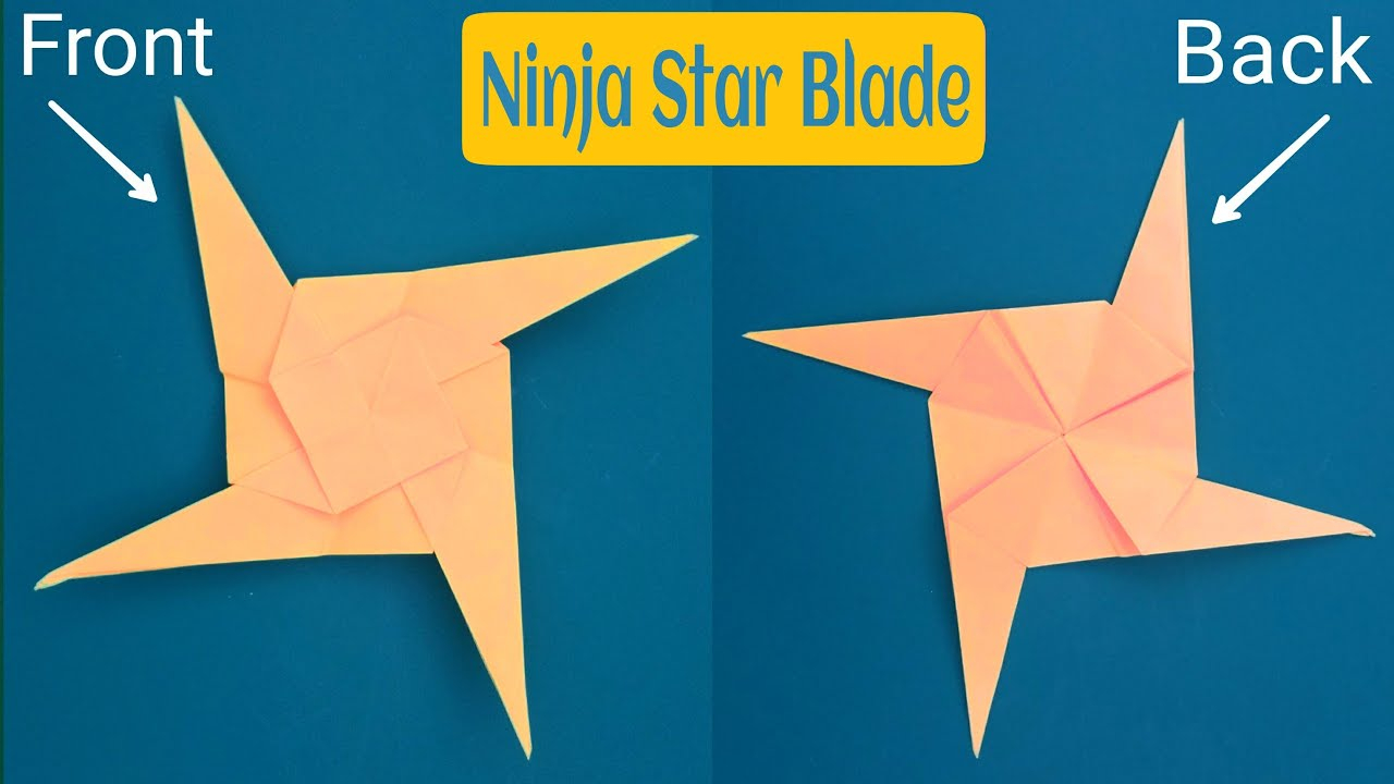 How To Make Origami Ninja Weapons Weapons Paperfoldsin Origami Arts And Crafts