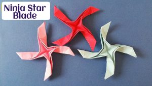 How To Make Origami Ninja Weapons Weapons Paperfoldsin Origami Arts And Crafts