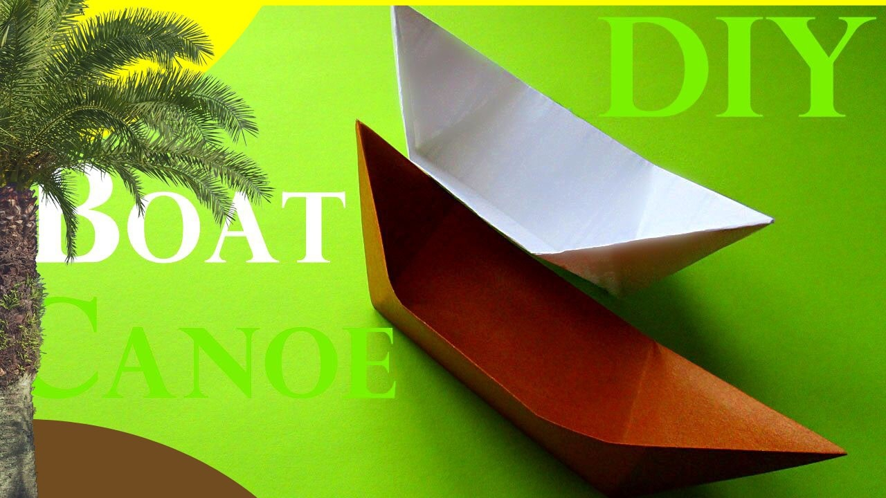 How To Make Origami Paper Boat Diy Origami How To Make A Paper Boat Canoe
