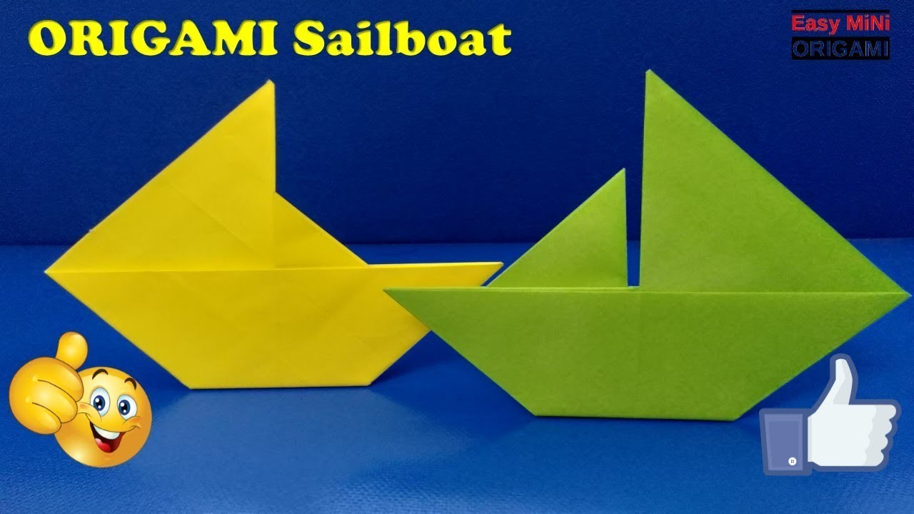 How To Make Origami Paper Boat How To Make Origami Sailboat Easy Mini Origami Paper Boat Craft