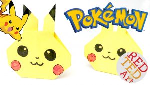 How To Make Origami Pokemon Easy Easy Pikachu Craft Pokmon Go Lovers Red Ted Art